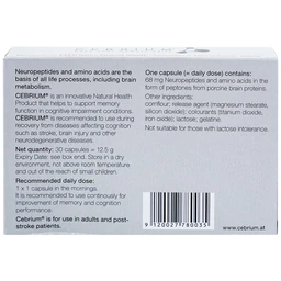 Viên hỗ trợ tăng khả năng tập trung Cebrium Ever Pharma (3 vỉ x 10 viên)