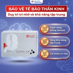 Viên hỗ trợ tăng khả năng tập trung Cebrium Ever Pharma (3 vỉ x 10 viên) 4