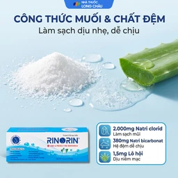 Bột pha rửa mũi Rinorin (30 gói x 2.4g) vệ sinh mũi hàng ngày do cảm cúm, viêm xoang, viêm mũi dị ứng 3