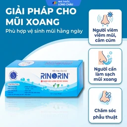 Bột pha rửa mũi Rinorin (30 gói x 2.4g) vệ sinh mũi hàng ngày do cảm cúm, viêm xoang, viêm mũi dị ứng 4
