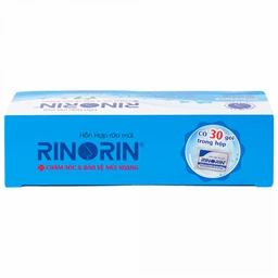 Bột pha rửa mũi Rinorin (30 gói x 2.4g) vệ sinh mũi hàng ngày do cảm cúm, viêm xoang, viêm mũi dị ứng