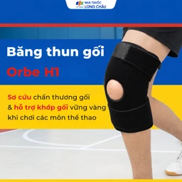 Băng thun gối Orbe h1 màu đen size s/m hỗ trợ vận động khi chơi thể thao 2