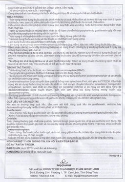 Thuốc Cidetuss Imexpharm điều trị các trường hợp ho (10 vỉ x 10 viên)