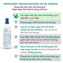 Xịt sát khuẩn Prontosan Solution Round Braun 350ml giúp sát khuẩn, làm mềm vết loét