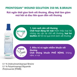 Xịt sát khuẩn Prontosan Solution Round Braun 350ml giúp sát khuẩn, làm mềm vết loét