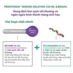 Xịt sát khuẩn Prontosan Solution Round Braun 350ml giúp sát khuẩn, làm mềm vết loét 5