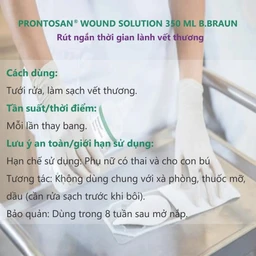 Xịt sát khuẩn Prontosan Solution Round Braun 350ml giúp sát khuẩn, làm mềm vết loét 7
