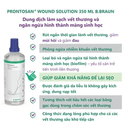 Xịt sát khuẩn Prontosan Solution Round Braun 350ml giúp sát khuẩn, làm mềm vết loét 2