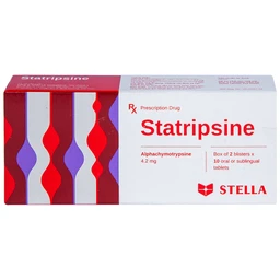 Thuốc Statripsine Stella điều trị phù nề sau chấn thương (2 vỉ x 10 viên)
