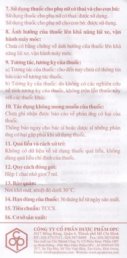 Thuốc trị đau răng Dentanalgi OPC điều trị đau răng, viêm nướu răng, nha chu (7ml)