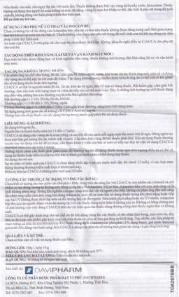 Gel bôi ngoài da Ciacca Davipharm điều trị tình trạng da bị mụn trứng cá nhẹ đến vừa (10g)