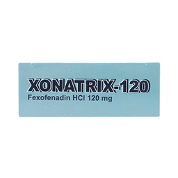 Thuốc Xonatrix-120 DaviPharm điều trị triệu chứng viêm mũi dị ứng theo mùa (3 vỉ x 10 viên)