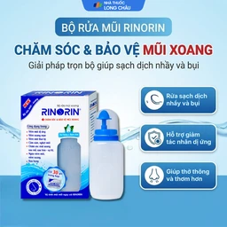Bộ rửa mũi Rinorin (1 bình x 30 gói) chăm sóc và bảo vệ mũi xoang, viêm mũi dị ứng 2
