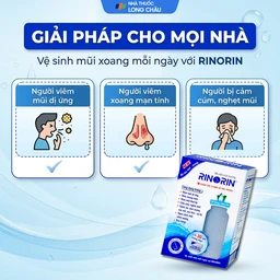 Bộ rửa mũi Rinorin (1 bình x 30 gói) chăm sóc và bảo vệ mũi xoang, viêm mũi dị ứng 4
