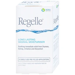 Gel phụ khoa Regelle hộp (6 tuýp) giúp giữ ẩm, giảm nhanh các triệu chứng khô, ngứa rát, khó chịu của âm đạo