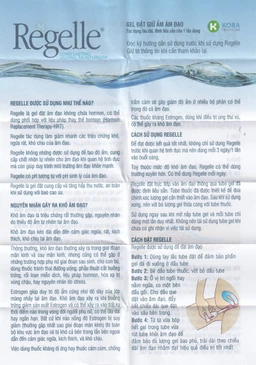 Gel phụ khoa Regelle hộp (6 tuýp) giúp giữ ẩm, giảm nhanh các triệu chứng khô, ngứa rát, khó chịu của âm đạo