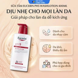 Sữa tắm Eucerin pH5 Washlotion 63073 cho da nhạy cảm (400ml) 4