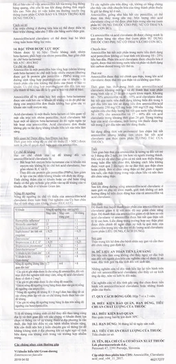 Thuốc Amoksiklav Quick Tabs 625mg Lek điều trị nhiễm khuẩn (7 vỉ x 2 viên)