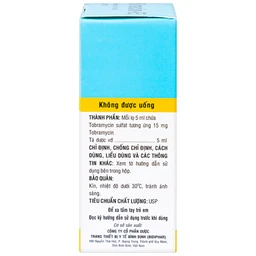 Thuốc nhỏ mắt Biracin-E Bidiphar điều trị các nhiễm khuẩn mắt do các chủng nhạy cảm (5ml)