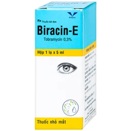 Thuốc nhỏ mắt Biracin-E Bidiphar điều trị các nhiễm khuẩn mắt do các chủng nhạy cảm (5ml)