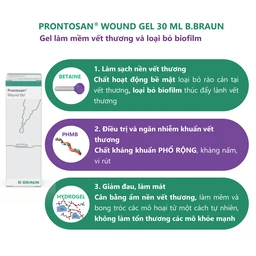 Dung dịch làm mềm vết thương Prontosan Wound-gel Braun 30ml 2