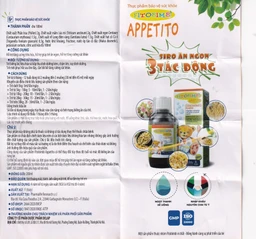 Siro hỗ trợ giúp trẻ ăn ngon Fitobimbi Appetito (200ml)