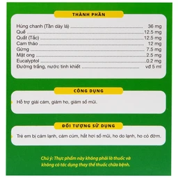 Siro hỗ trợ giải cảm Dr.Sutsit Gia An (30 gói)