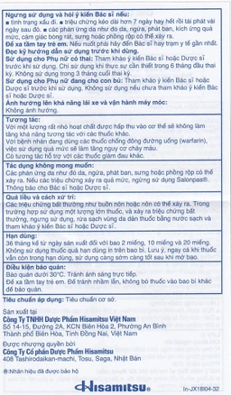 Cao dán Salonpas Hisamitsu giảm đau vai, đau lưng, đau cơ (2 gói x 10 miếng)