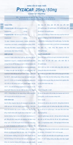 Thuốc Pyzacar 25mg Pymepharco chống tăng huyết áp (2 vỉ x 15 viên)