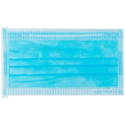 Khẩu trang 4 lớp Thiên Thủy màu xanh (50 cái) ngăn khói bụi, vi khuẩn