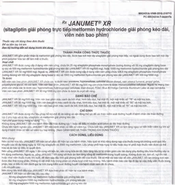Viên nén Janumet XR 50mg/1000mg MSD điều trị đái tháo đường típ 2 (14 viên)