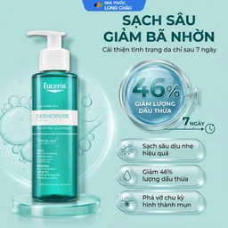 Gel rửa mặt Eucerin dermopure clinical purifying cleanser dành cho da nhờn, mụn (200ml) 2