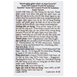 Serum Eucerin Pro Acne Solution Super giảm nhờn mụn (30ml)