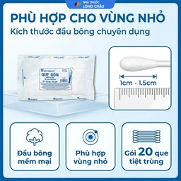 Que gòn Bảo Thạch (20 que) dùng rửa vết thương, lấy mẫu bệnh phẩm, làm sạch và bôi thuốc 4