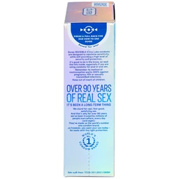 Bao cao su Durex Invisible Extra Thin Extra Lubricated siêu mỏng, nhiều chất bôi trơn (10 cái)