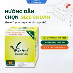 Găng tay phẫu thuật 6.5 Vglove dùng trong quá trình khám, chẩn đoán điều trị và phẫu thuật 4