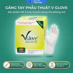 Găng tay phẫu thuật 6.5 Vglove dùng trong quá trình khám, chẩn đoán điều trị và phẫu thuật 2