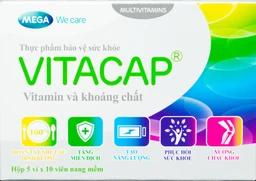 Viên uống Vitacap Mega We Care bổ sung Vitamin và khoáng chất cho cơ thể (5 vỉ x 10 viên)