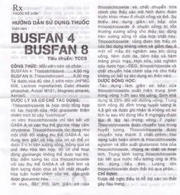 Thuốc Busfan 8 SPM điều trị hỗ trợ các cơn co thắt gây đau trong thoái hóa đốt sống (3 vỉ x 10 viên)