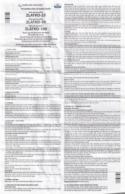 Thuốc Zlatko-100 DaviPharm điều trị đái tháo đường típ 2 (3 vỉ x 10 viên)