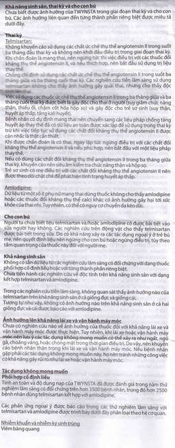 Thuốc Twynsta 80mg/5mg Boehringer điều trị tăng huyết áp vô căn (14 vỉ x 7 viên)