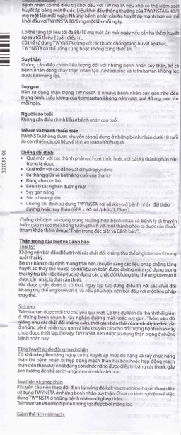 Thuốc Twynsta 80mg/5mg Boehringer điều trị tăng huyết áp vô căn (14 vỉ x 7 viên)