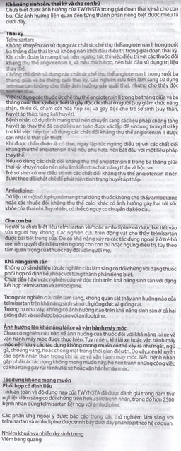 Thuốc Twynsta 40mg/5mg Boehringer điều trị tăng huyết áp vô căn (14 vỉ x 7 viên)