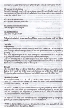 Thuốc Twynsta 40mg/5mg Boehringer điều trị tăng huyết áp vô căn (14 vỉ x 7 viên)