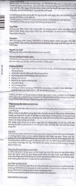 Thuốc Twynsta 40mg/5mg Boehringer điều trị tăng huyết áp vô căn (14 vỉ x 7 viên)