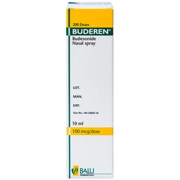 Bình xịt mũi Buderen 200 Dose 10ml điều trị viêm mũi dị ứng theo mùa (200 liều)