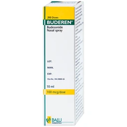 Bình xịt mũi Buderen 200 Dose 10ml điều trị viêm mũi dị ứng theo mùa (200 liều)
