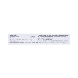 Thuốc Hasanbin 200 Hasan điều trị rối loạn chức năng đường tiêu hóa và ống mật (3 vỉ x 10 viên)