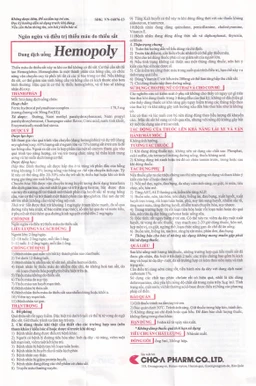 Dung dịch uống Hemopoly ngăn ngừa và điều trị thiếu máu do thiếu sắt (20 ống x 5ml)