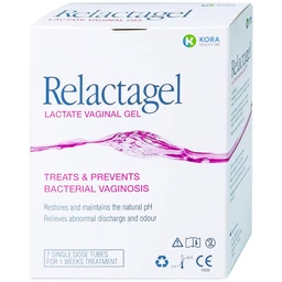 Gel phụ khoa Relactagel Lactate Vaginal (7 tuýp x 5ml) hỗ trợ điều trị viêm phụ khoa, phòng ngừa tái phát viêm âm đạo